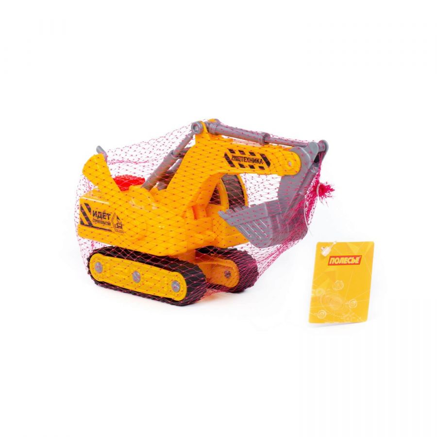 Гусеничный экскаватор "Профи" (со светом и звуком) (в сеточке)