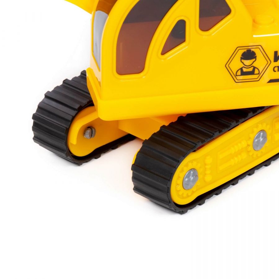 Гусеничный экскаватор "Профи" (со светом и звуком) (в сеточке)