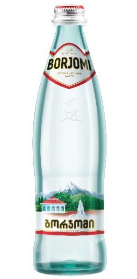 Вода лечебно-столовая «Боржоми» газированная (ст/б) 0,5л Грузия