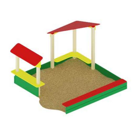 Песочный дворик 2600х2540х1500