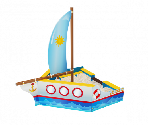 Песочница Яхта 4020х2850х3500