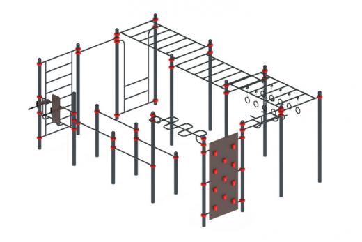Воркаут комплекс 33 (89) 6800х4820х2600