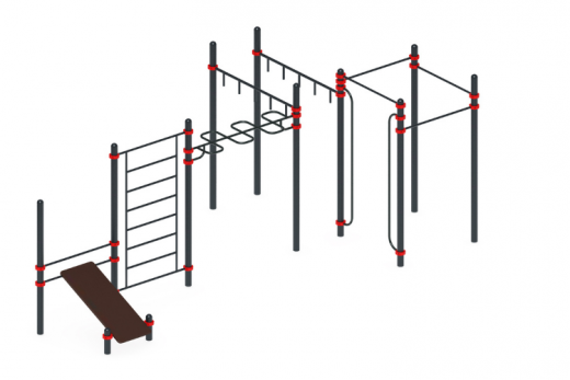 Воркаут комплекс 31 (89) 6730х3760х2600
