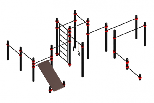 Воркаут Комплекс 14 (108) 7490х6180х2600