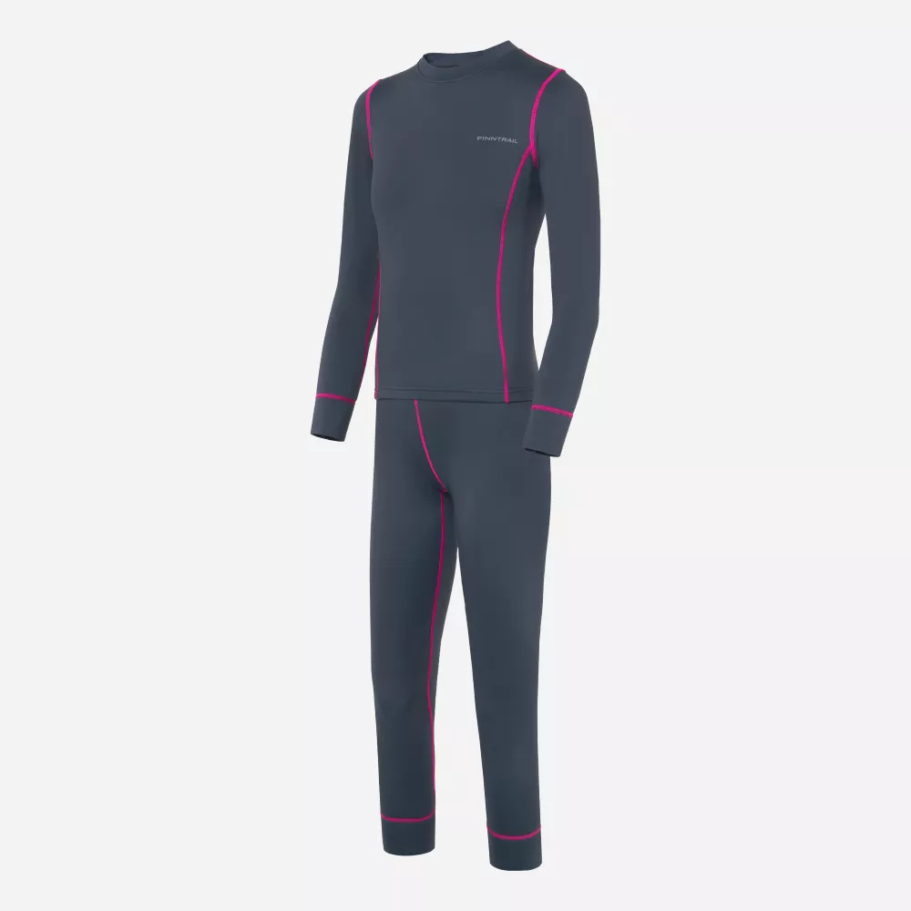 ДЕТСКОЕ ТЕРМОБЕЛЬЁ FINNTRAIL DINO 6101 DARKGREYPINK