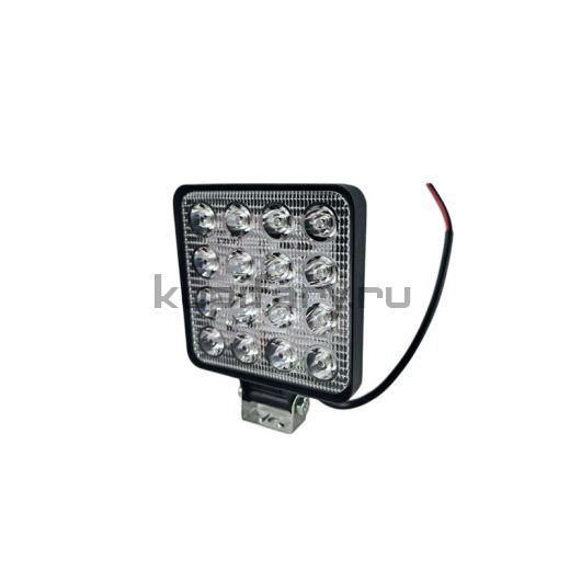 Светодиодная фара 48 Ватт квадратная 20 мм FR162648