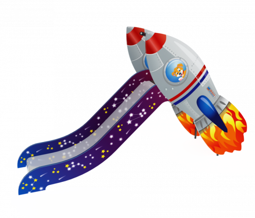 Горка Ракета H-900 2450х600х1600