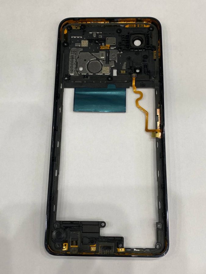 Tecno POVA 5 (средняя часть) оригинал с разбора синий с отпечатком пальцев