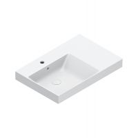 Раковина Catalano Zero 120791001 75x50 см чаша слева с 1 отверстием цвет белый глянцевый схема 1