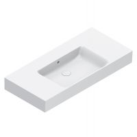 Раковина Catalano Premium 221010001 100x47 см чаша в центре без отверстий цвет белый глянцевый схема 1