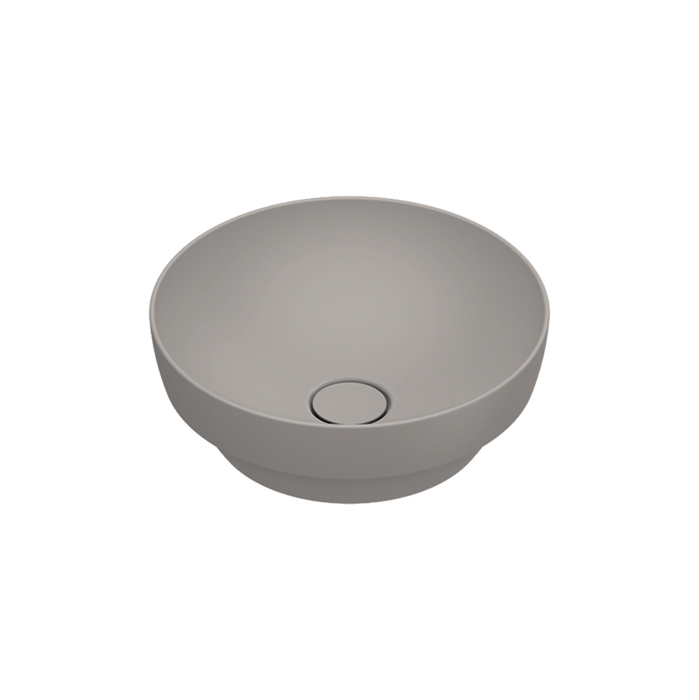 Изображение Раковина Catalano Sfera 524400032 40 см встраиваемая без отверстий цвет Tortora Satinato