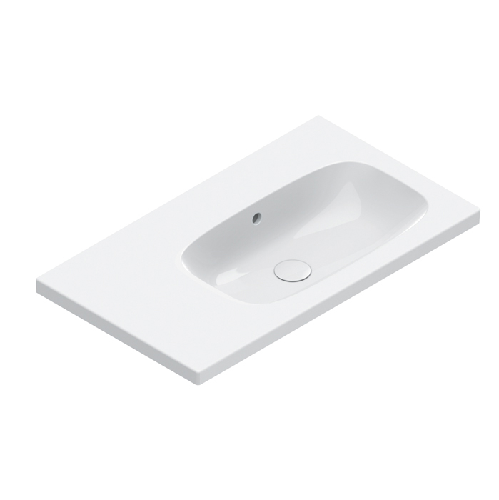 Изображение Раковина Catalano Alvea 620830001 80x46 см чаша справа без отверстий цвет белый глянцевый