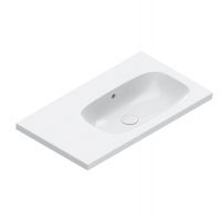 Раковина Catalano Alvea 620830001 80x46 см чаша справа без отверстий цвет белый глянцевый схема 1