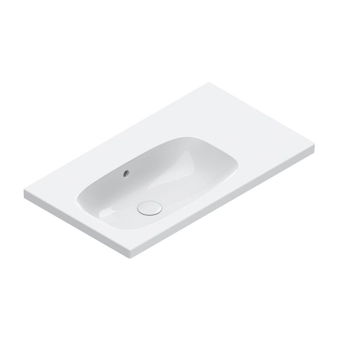 Изображение Раковина Catalano Alvea 620840001 80x46 см чаша слева без отверстий цвет белый глянцевый