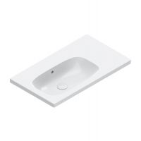 Раковина Catalano Alvea 620840001 80x46 см чаша слева без отверстий цвет белый глянцевый схема 1