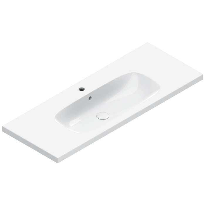 Раковина встраиваемая/подвесная Catalano Alvea 621210001 120x46 см покрытие Cataglaze+ цвет белый глянцевый ФОТО