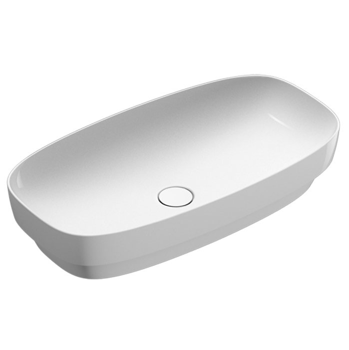 Изображение Раковина встраиваемая Catalano Alvea 624750001 75x40 см без отв. под смеситель покрытие Cataglaze+