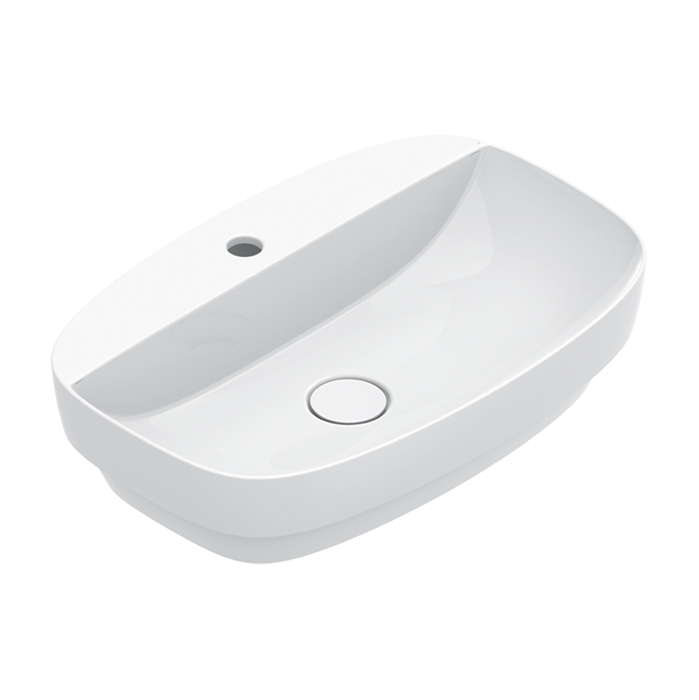 Изображение Раковина встраиваемая Catalano Alvea 625601001 60x40 см с 1 отв. под смеситель покрытие Cataglaze+