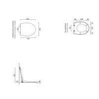 Сиденье Catalano Italy 751100001 для унитаза с микролифтом быстросъемная цвет белый глянцевый схема 2
