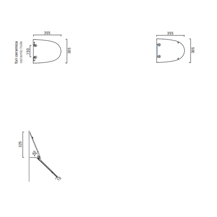 Белая крышка для писсуара Catalano Comfort 951600001 с микролифтом ФОТО