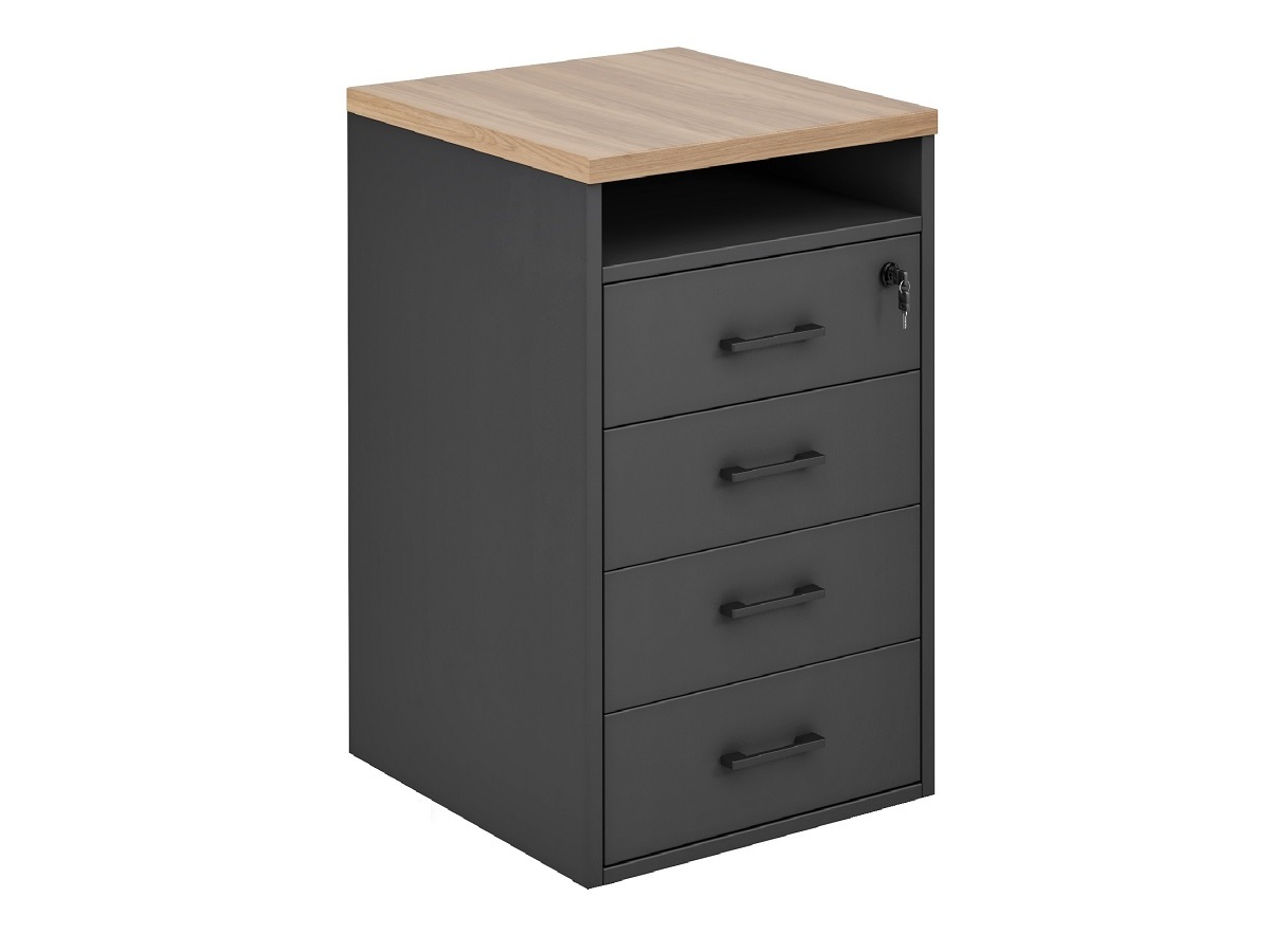 Тумба приставная 4 ящика (для криволинейных столов)