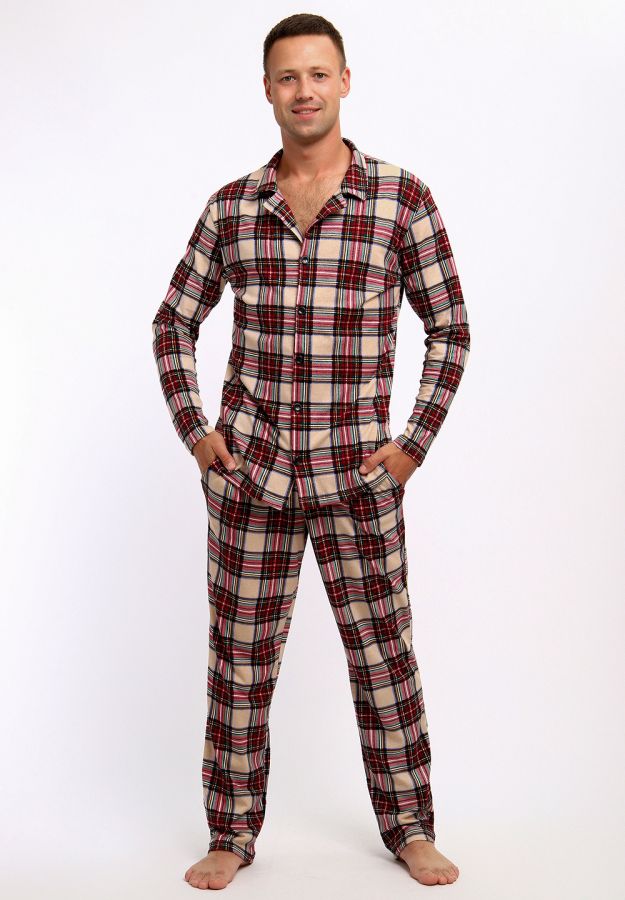 802 Пижама Оливер [бордовый]