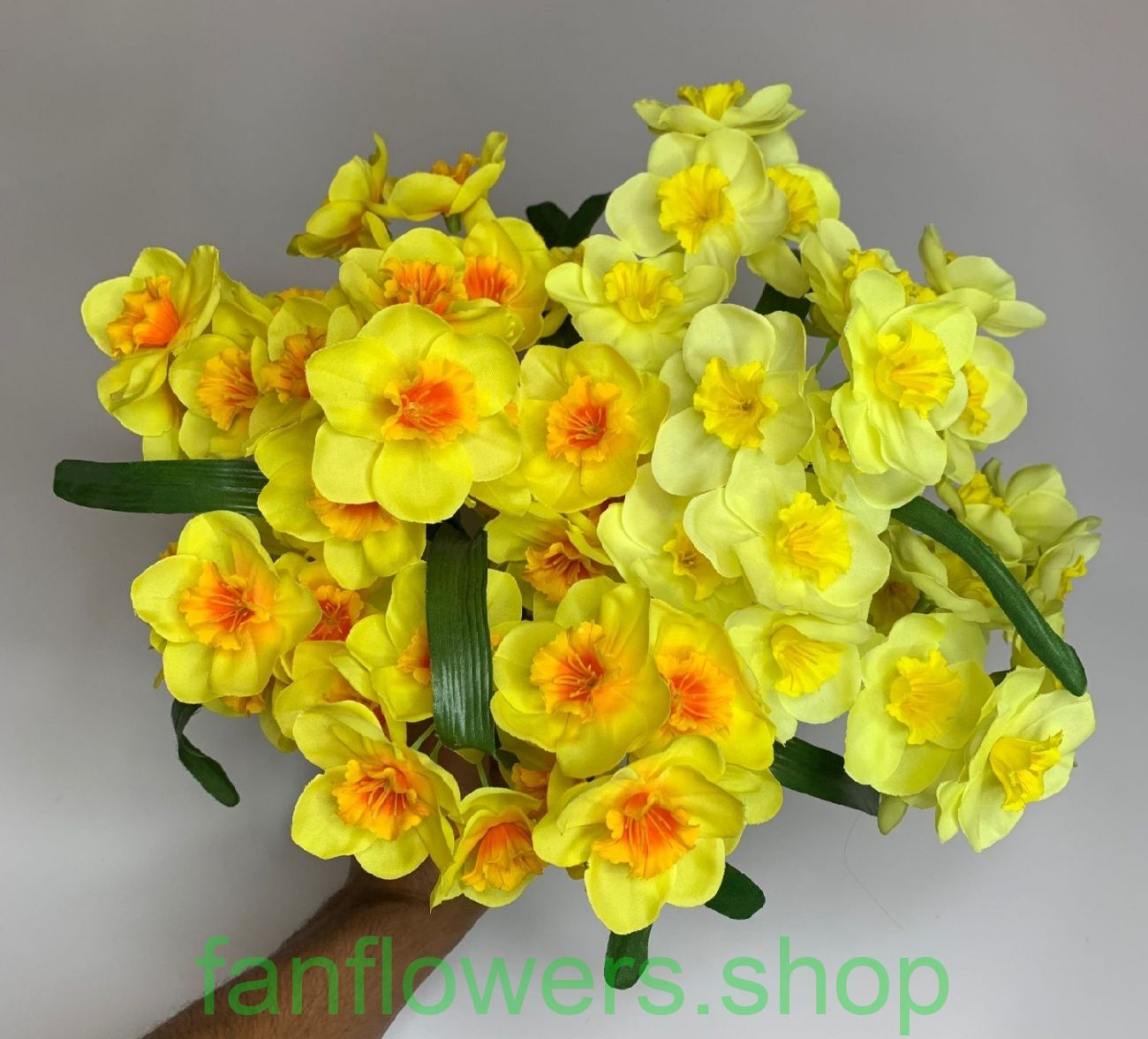 Искусственные цветы нарциссы 20 шт