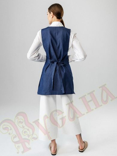 спина джинсового фартука