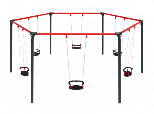 Качели многосекционные 2000 5310х4210х2100