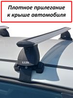 Багажник на крышу Тойота Приус Альфа (Toyota Prius Alpha, универсал, 2011-2021), Lux, крыловидные дуги