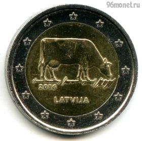 Латвия 2 евро 2016