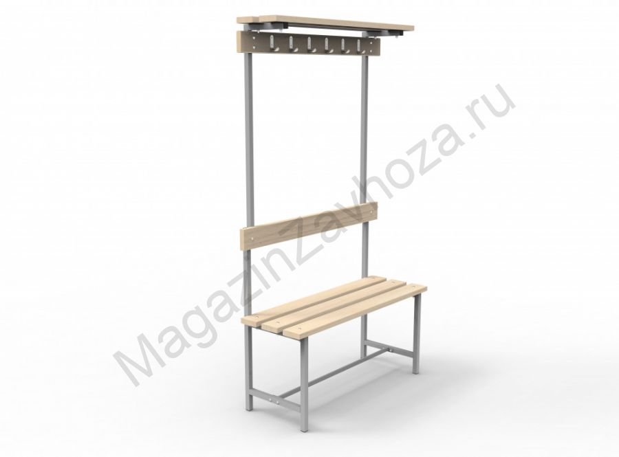 Скамья СВТ-7 (с крючками, полкой)