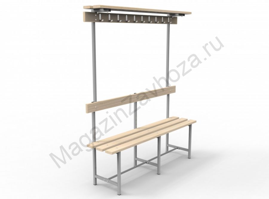 Скамья СВТ-8 (с крючками, полкой)