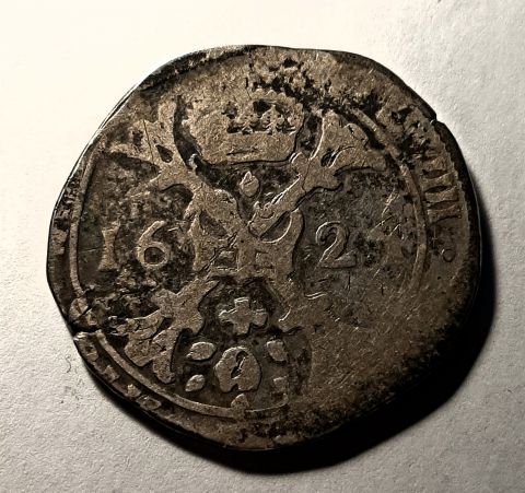 1 экю 1 талер Патагон 1624 Бургундия Франция RARE Испания Нидерланды