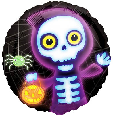 Набор шаров "Скелет в балахоне" (5 шт)