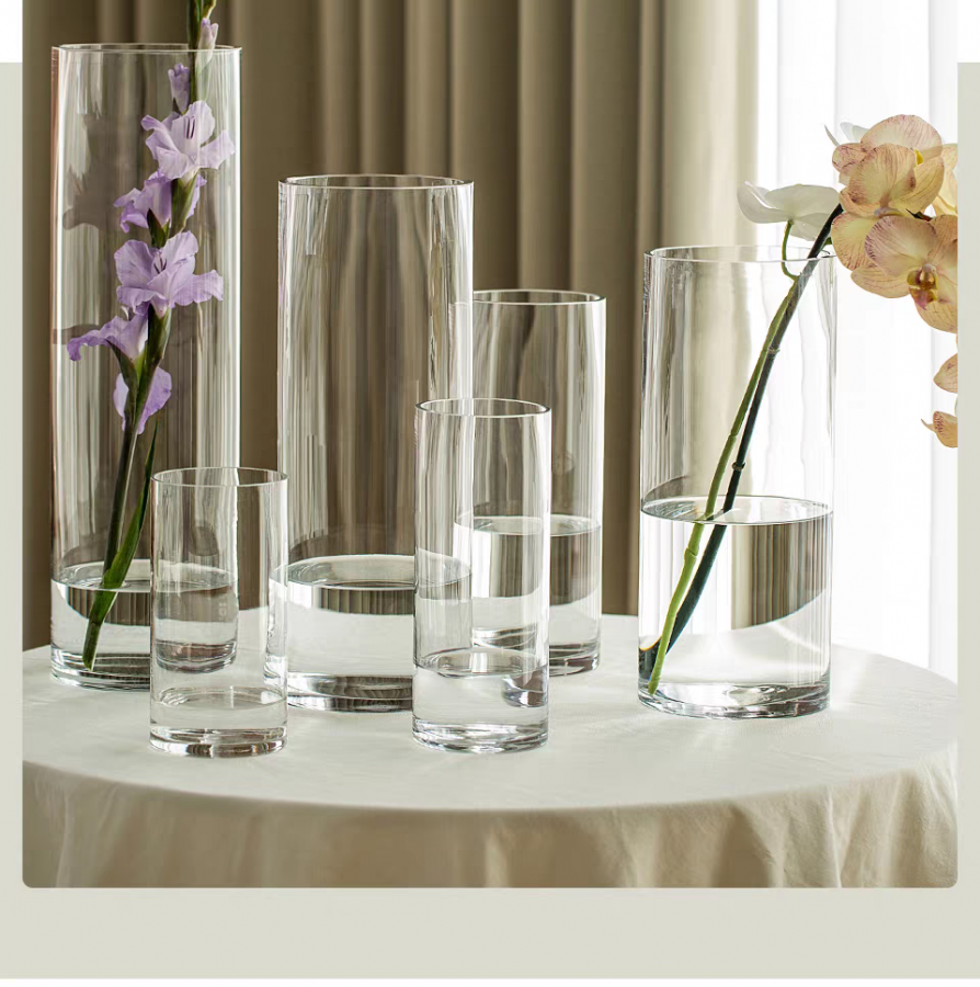 Ваза трубка стекло