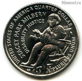 США 25 центов 2025 P