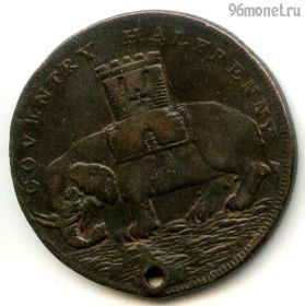 Великобритания Уорикшир 1/2 пенни 1793 токен