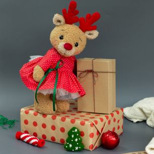 Набор Олененок в красном платье