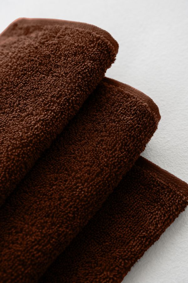 Полотенце махровое банное большое Софатекс 70 * 140 для ванной и бани bs [шоколад]