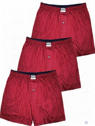 Мужские трусы шорты GARANT бордо/черный