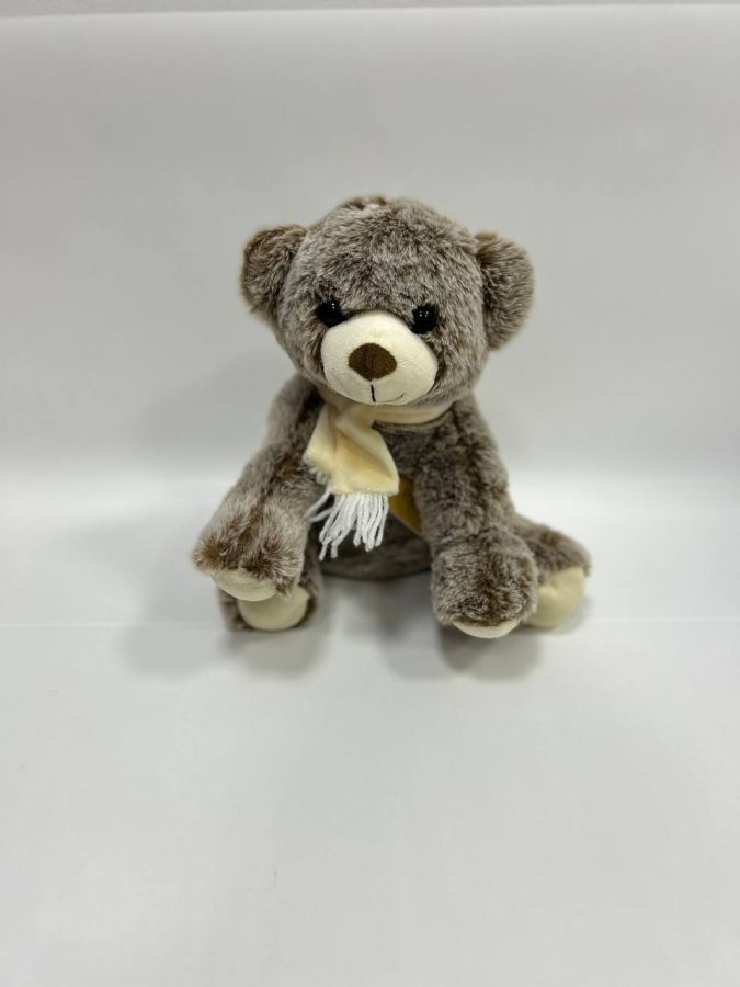 Игрушка мягконабивная Мишка в шарфике, 28 см, в/п 28*20*20 см