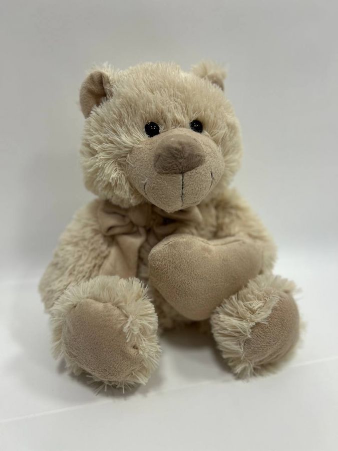 Игрушка мягконабивная Мишка с бантом и сердцем, 24 см, в/п 24*11*13 см Игрушка мягконабивная Мишка с бантом и сердцем, 24 см, в/п 24*11*13 см