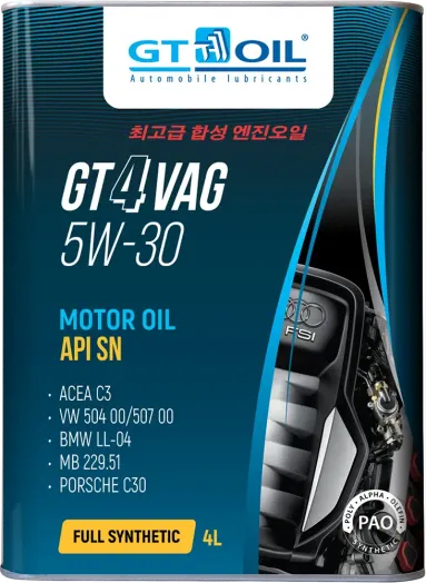 GT OIL 4 VAG 5W-30, 4л