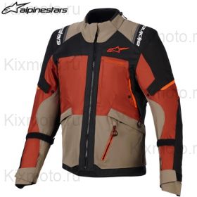 Мотокуртка Alpinestars Andes V4 Drystar, коричневая с оранжевым