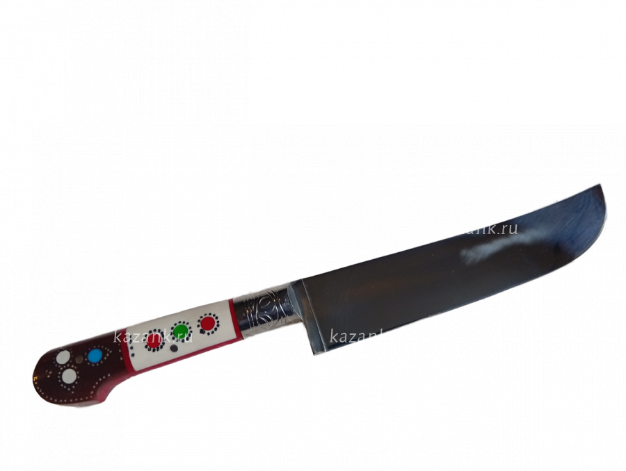 Пчак Узбекский нож ,ручка дерево,пластик  шх-15