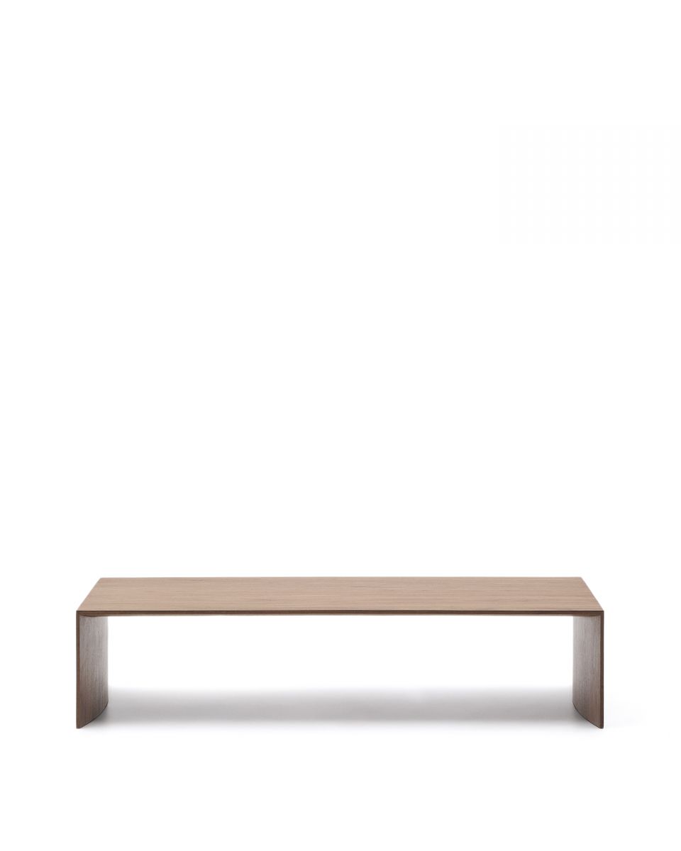 Litto Журнальный столик из шпона ореха натурального цвета 140 x 70 см