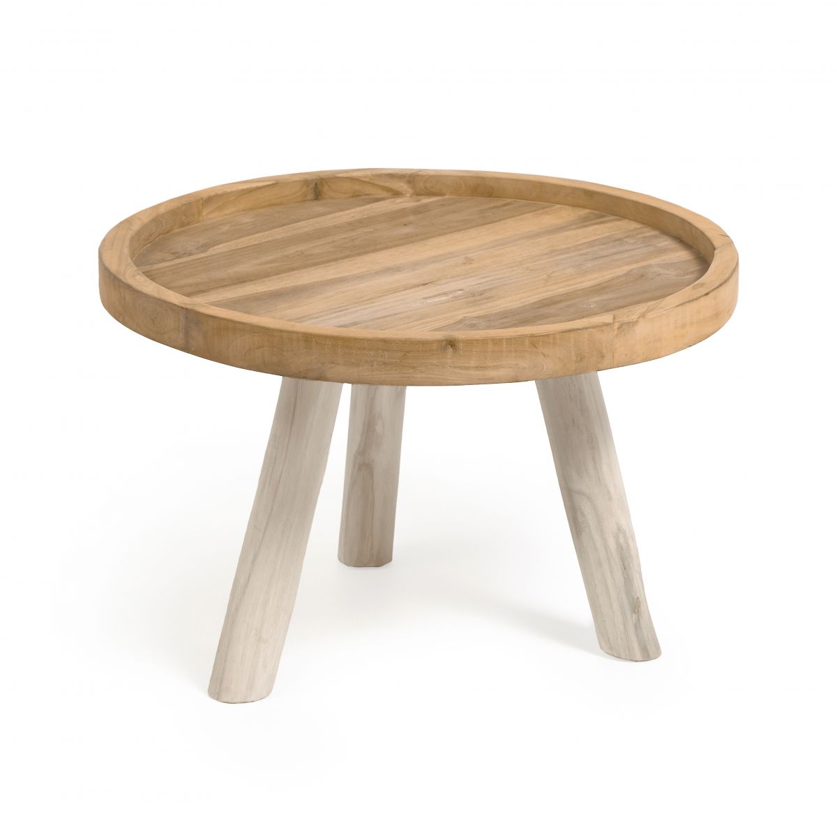 Кофейный столик Glenda из массива тика  55 см