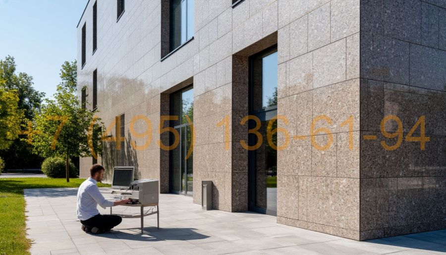 Проект вентилируемого фасада из натурального камня (гранит, доломит, травертин и др.) стадия КМ (КМД)