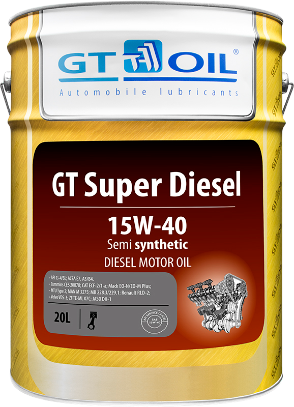 GT OIL Super Diesel 15W-40, 20л